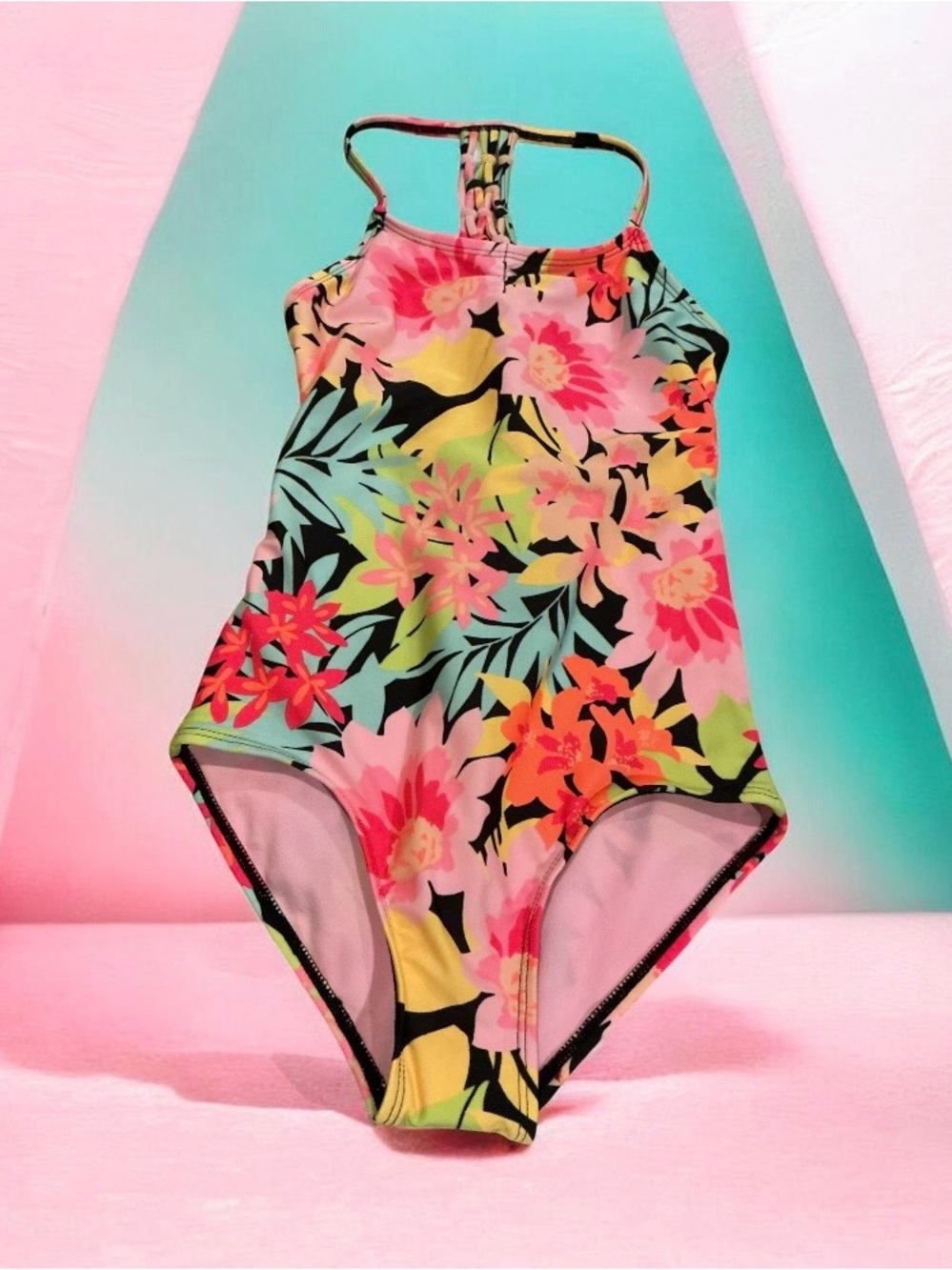 Buy 1 get 1 50% off Vibrant Floral One-Piece Swimsuit - Multicolor